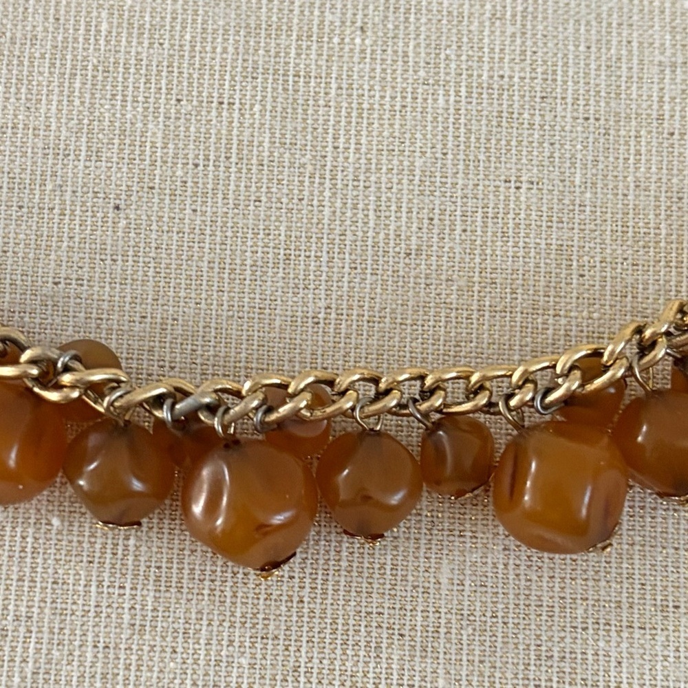 Vintage LuciteBrown Bead Bracelet